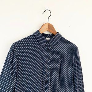 Vintage Jones New York Striped Silk Blouse